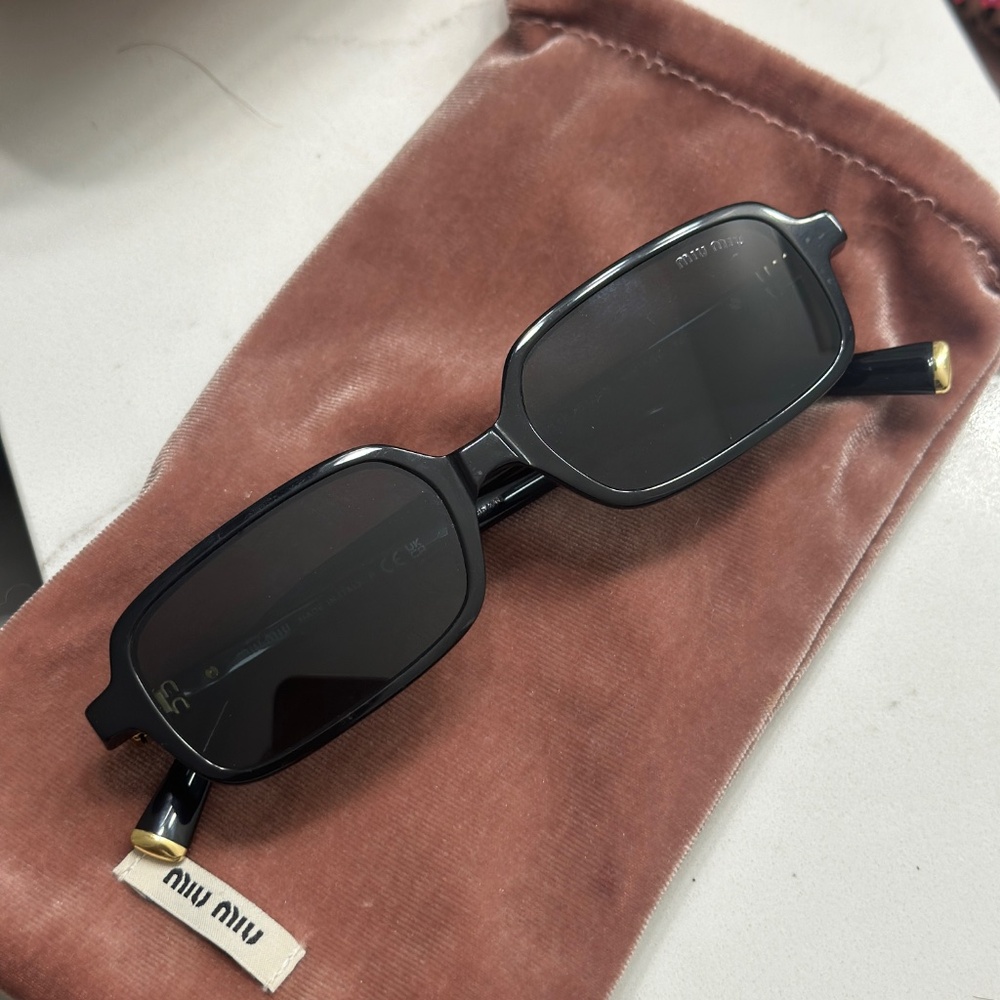 Miu Miu Rectangular Sunglasses Used Like New - image 4